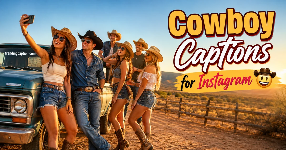 Cowboy Captions for Instagram
