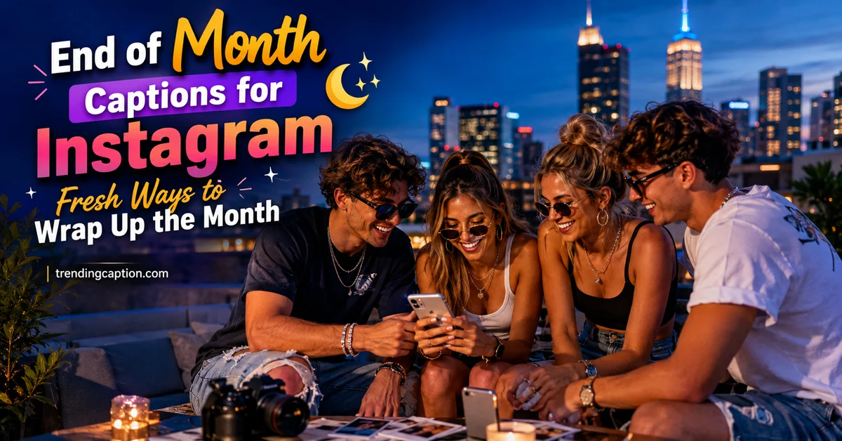 End of Month Captions for Instagram