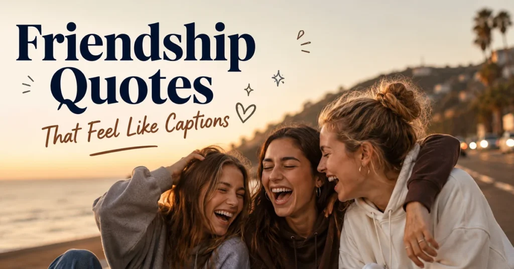 Friendship Quotes That Feel Like Captions