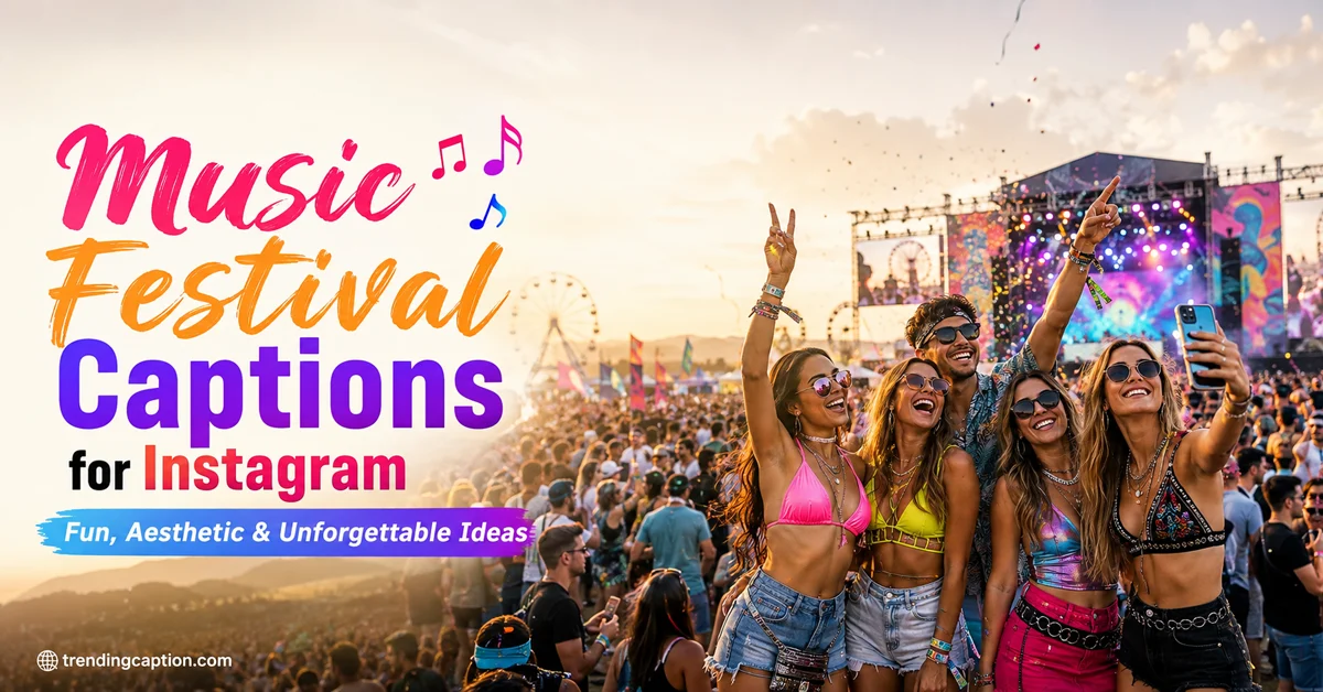 Music Festival Captions for Instagram