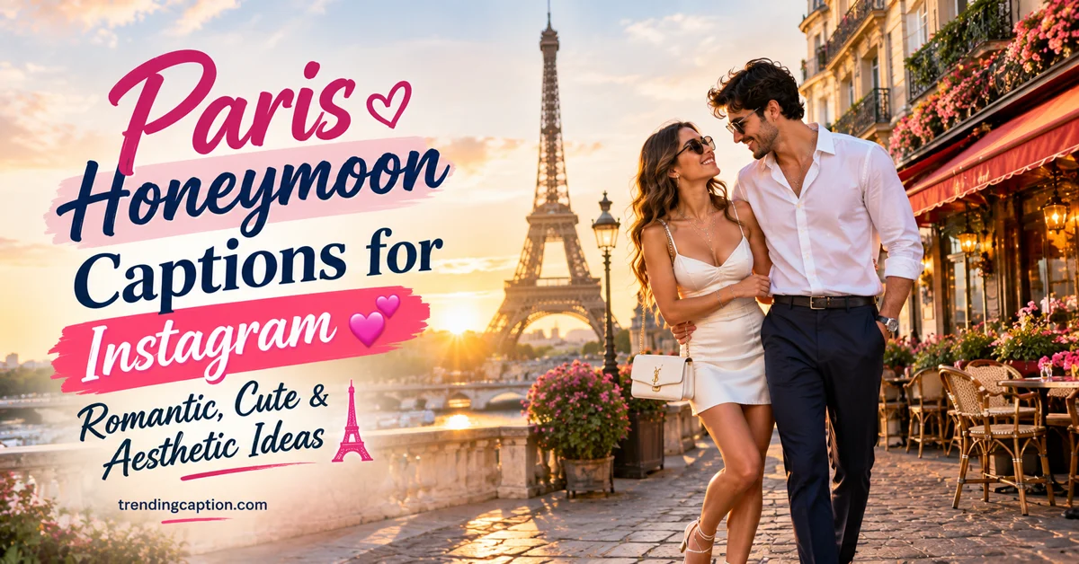 Paris Honeymoon Captions for Instagram