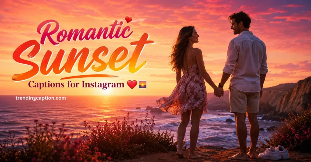 Romantic Sunset Captions for Instagram