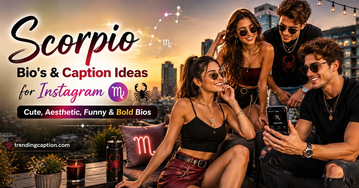 Scorpio Captions & Bio Ideas for Instagram