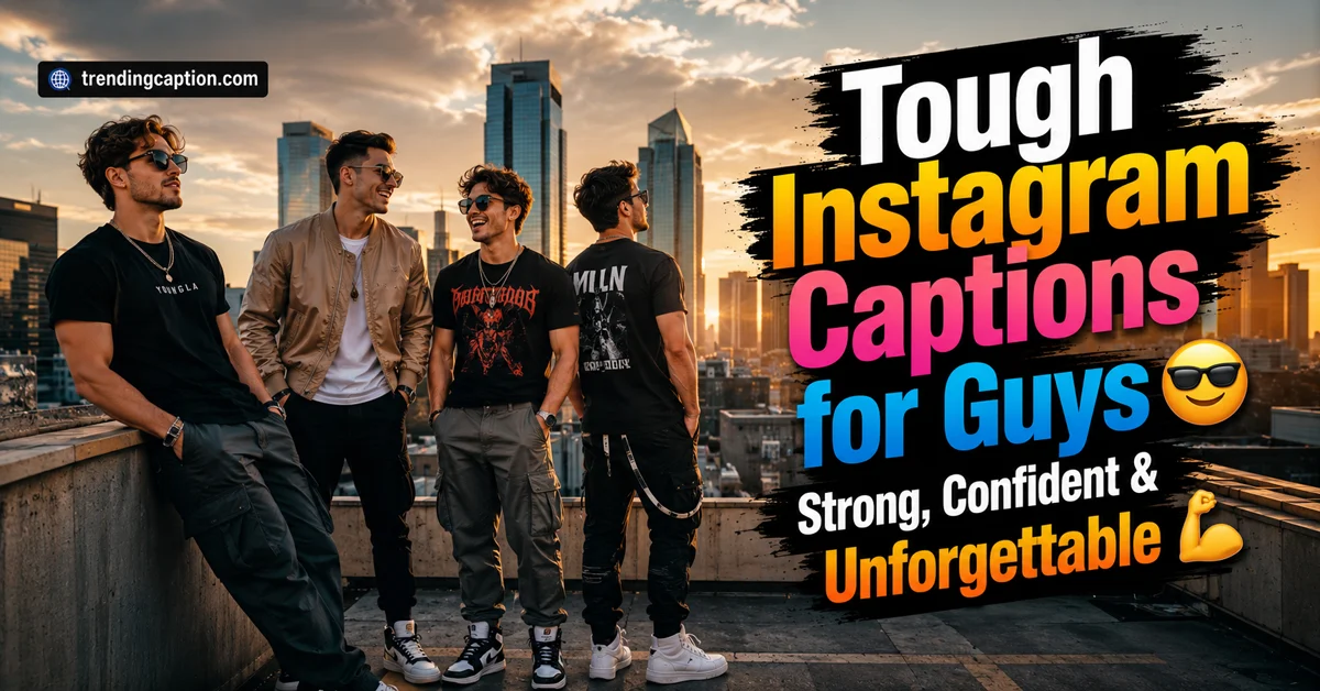 Tough Instagram Captions for Guys