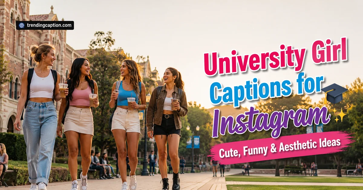 University Girl Captions for Instagram